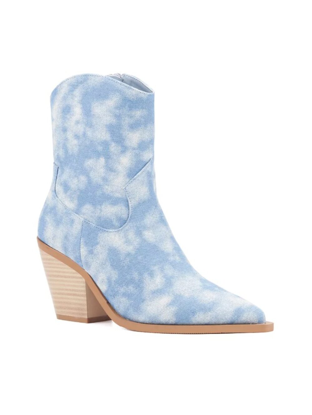 Olivia Miller Blur Western Boots Light Blue Denim Coastal Cowgirl Boots Size 10